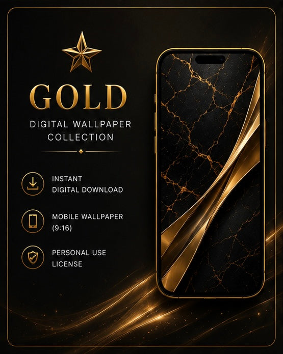 Gold Digital Wallpaper Collection
